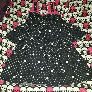 Black pink polka dot 2t ruffle Penelope Mack